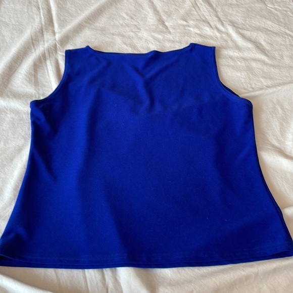 Pilot Brand Royal Blue & Black Sheath Top. Size 14 - Picture 3 of 5